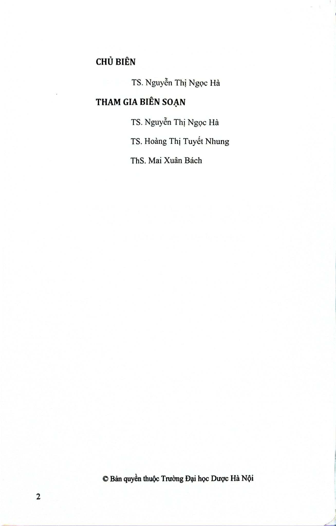 Hóa Học Vô Cơ - ĐH Dược Hà Nội