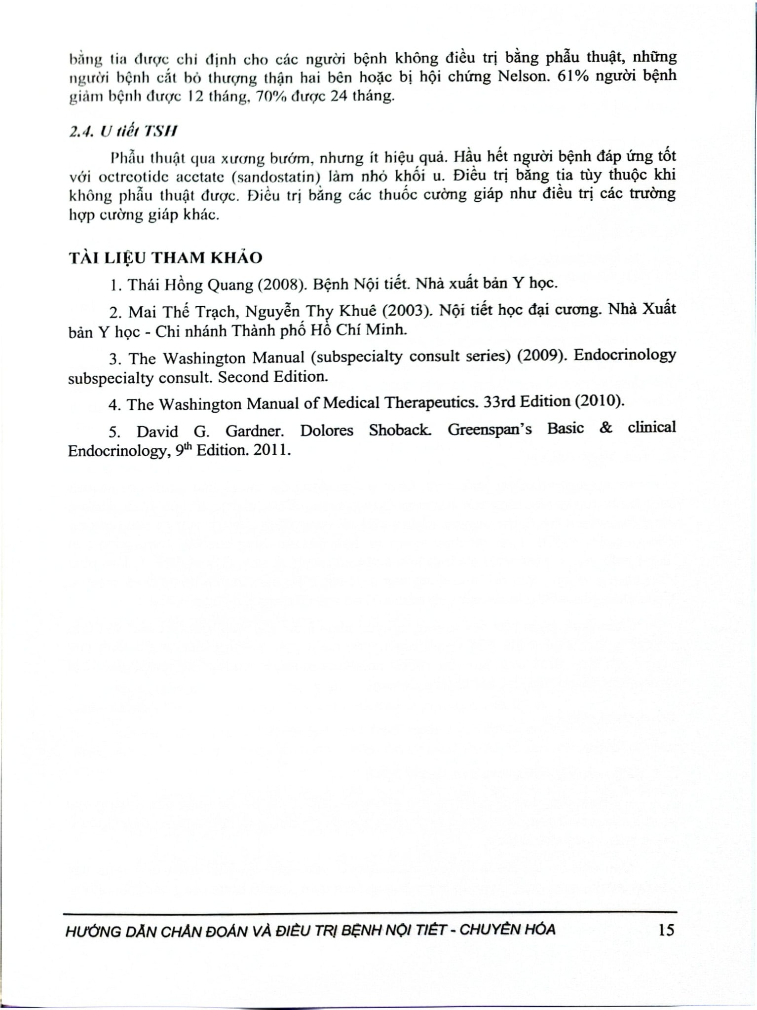 Hướng Dẫn Chẩn Đoán Và Điều Trị Bệnh Nội Tiết Chuyển Hóa - Bộ Y tế