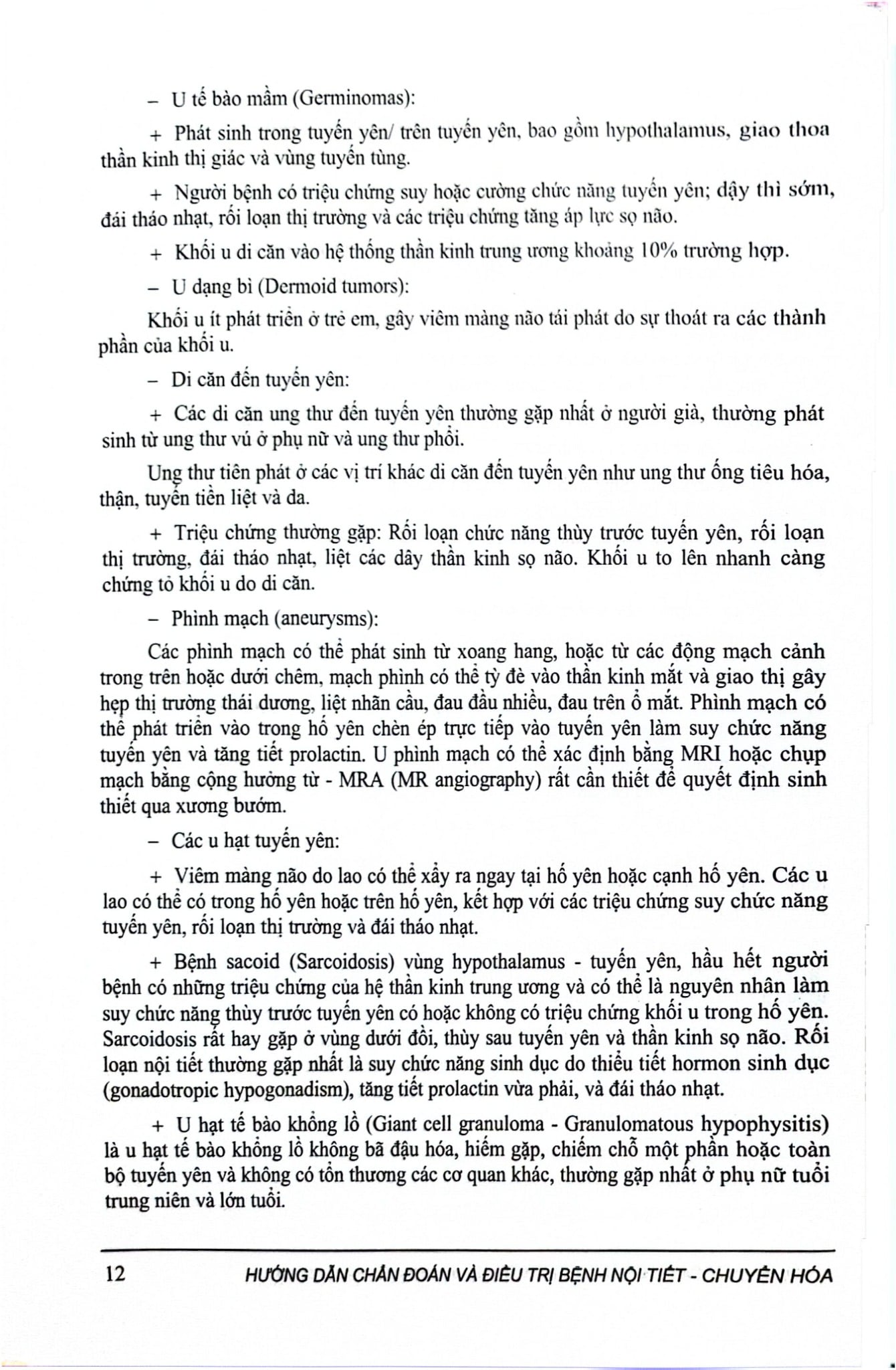 Hướng Dẫn Chẩn Đoán Và Điều Trị Bệnh Nội Tiết Chuyển Hóa - Bộ Y tế