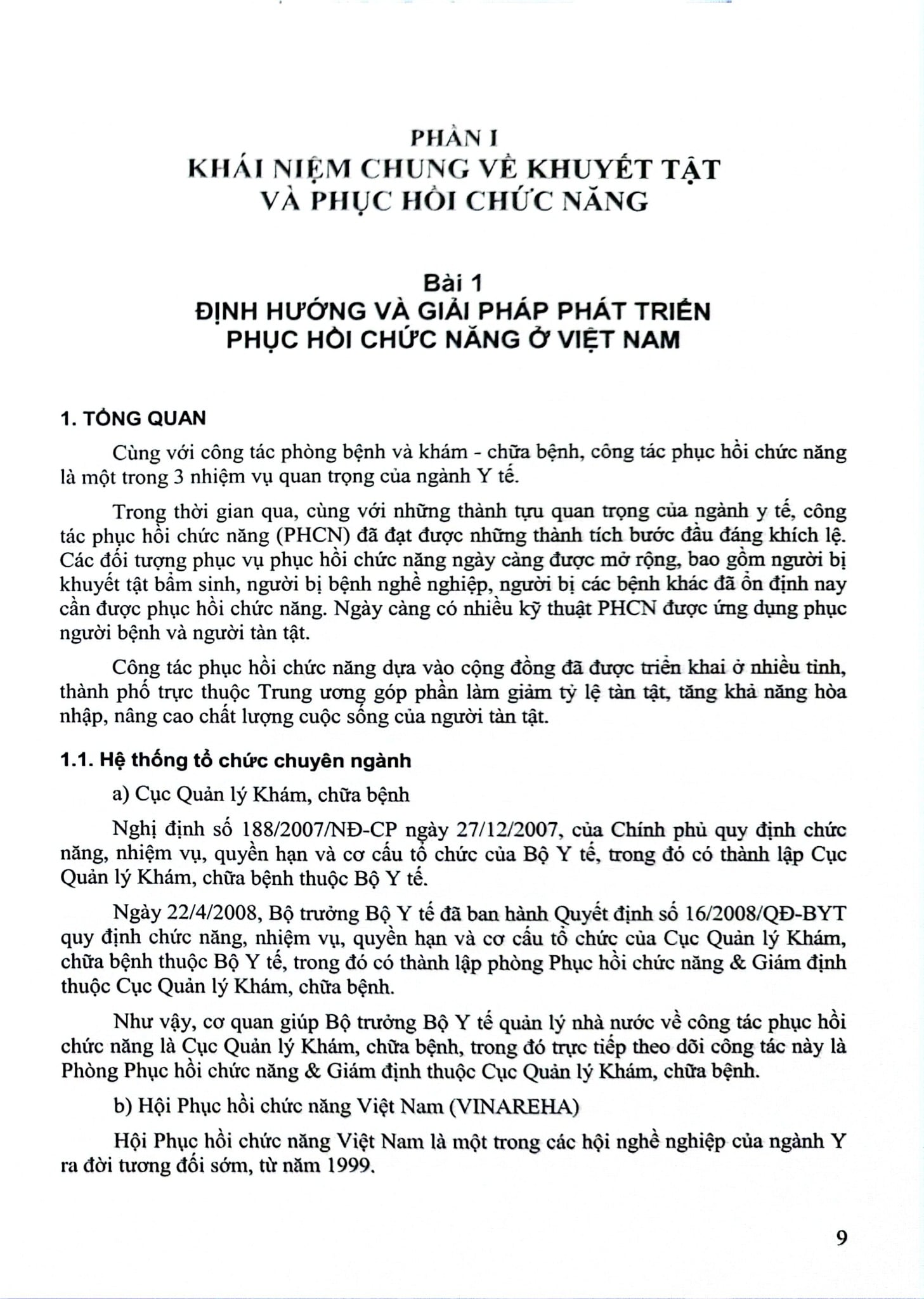 Phục Hồi Chức Năng (Dùng Cho Bác Sĩ Định Hướng Chuyên Khoa) - ĐH Y Hà Nội, GS.TS. Cao Minh Châu