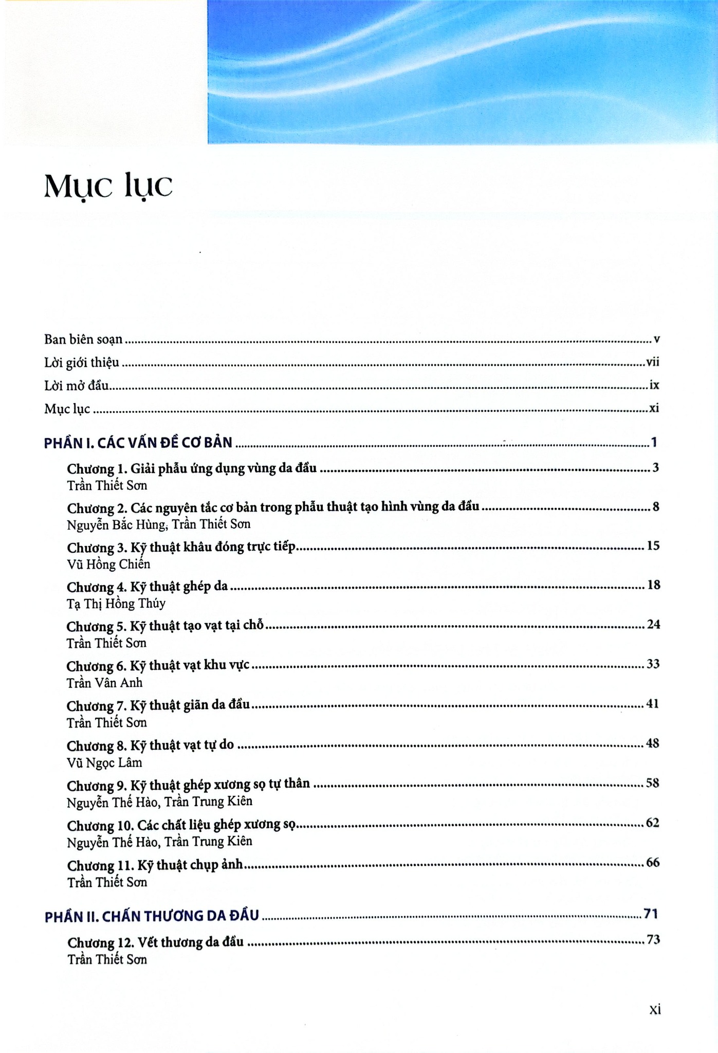 Phẫu Thuật Tạo Hình Thẩm Mỹ Da Đầu - ĐH Y Hà Nội, Trần Thiết Sơn