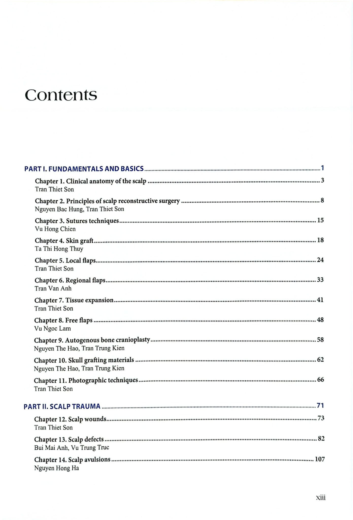 Phẫu Thuật Tạo Hình Thẩm Mỹ Da Đầu - ĐH Y Hà Nội, Trần Thiết Sơn
