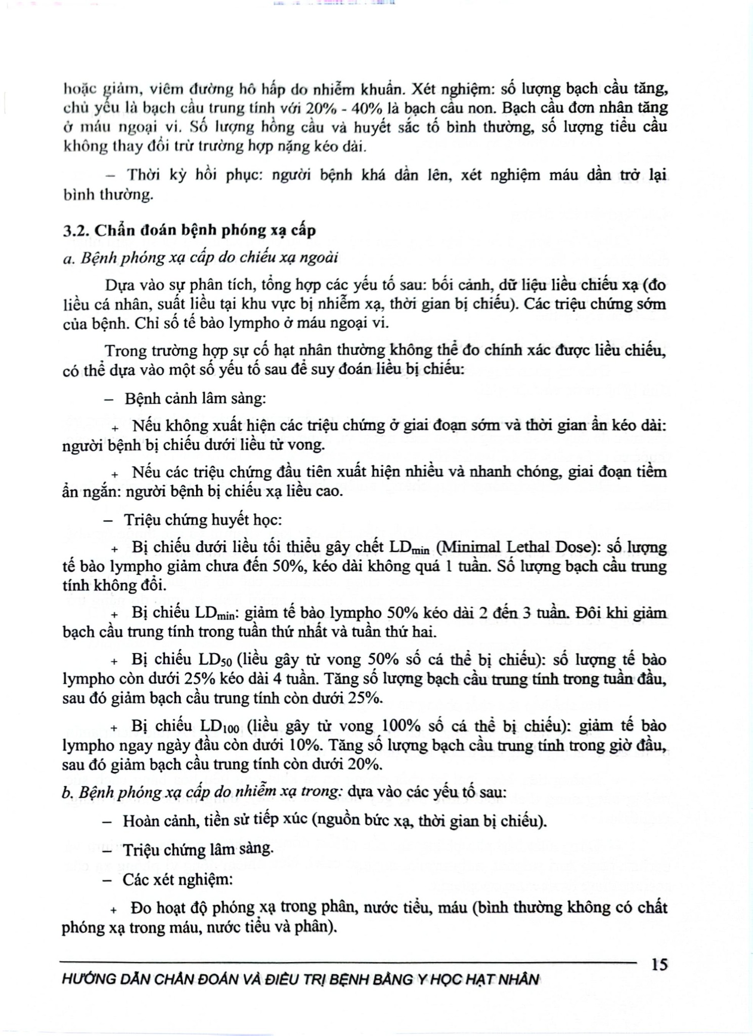 Hướng Dẫn Chẩn Đoán Và Điều Trị Bằng Y Học Hạt Nhân  - Bộ Y tế