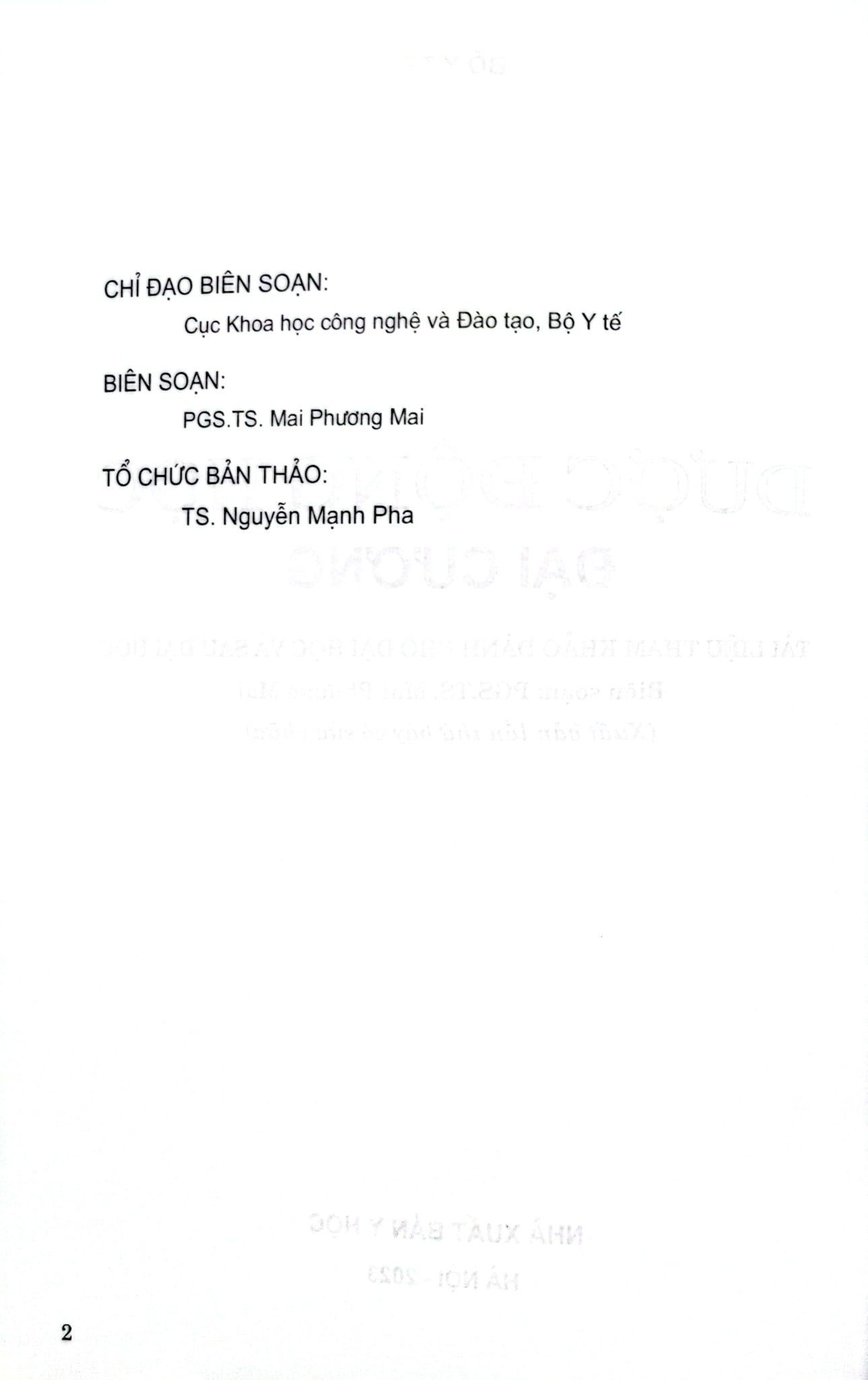 Dược Động Học Đại Cương (Tài Liệu Tham Khảo Dành Cho Đại Học Và Sau Đại Học) - Bộ Y tế, PGS.TS.Mai Phương Mai
