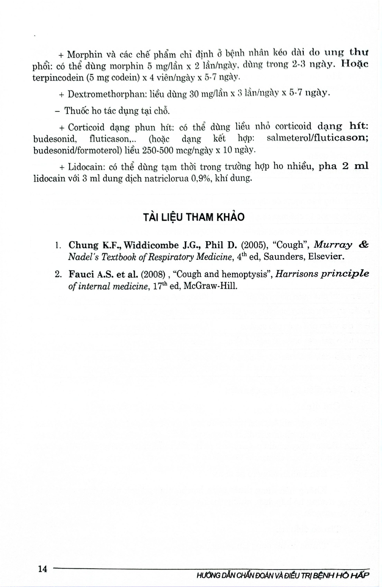 Hướng Dẫn Chẩn Đoán Và Điều Trị Bệnh Hô Hấp - Bộ Y tế