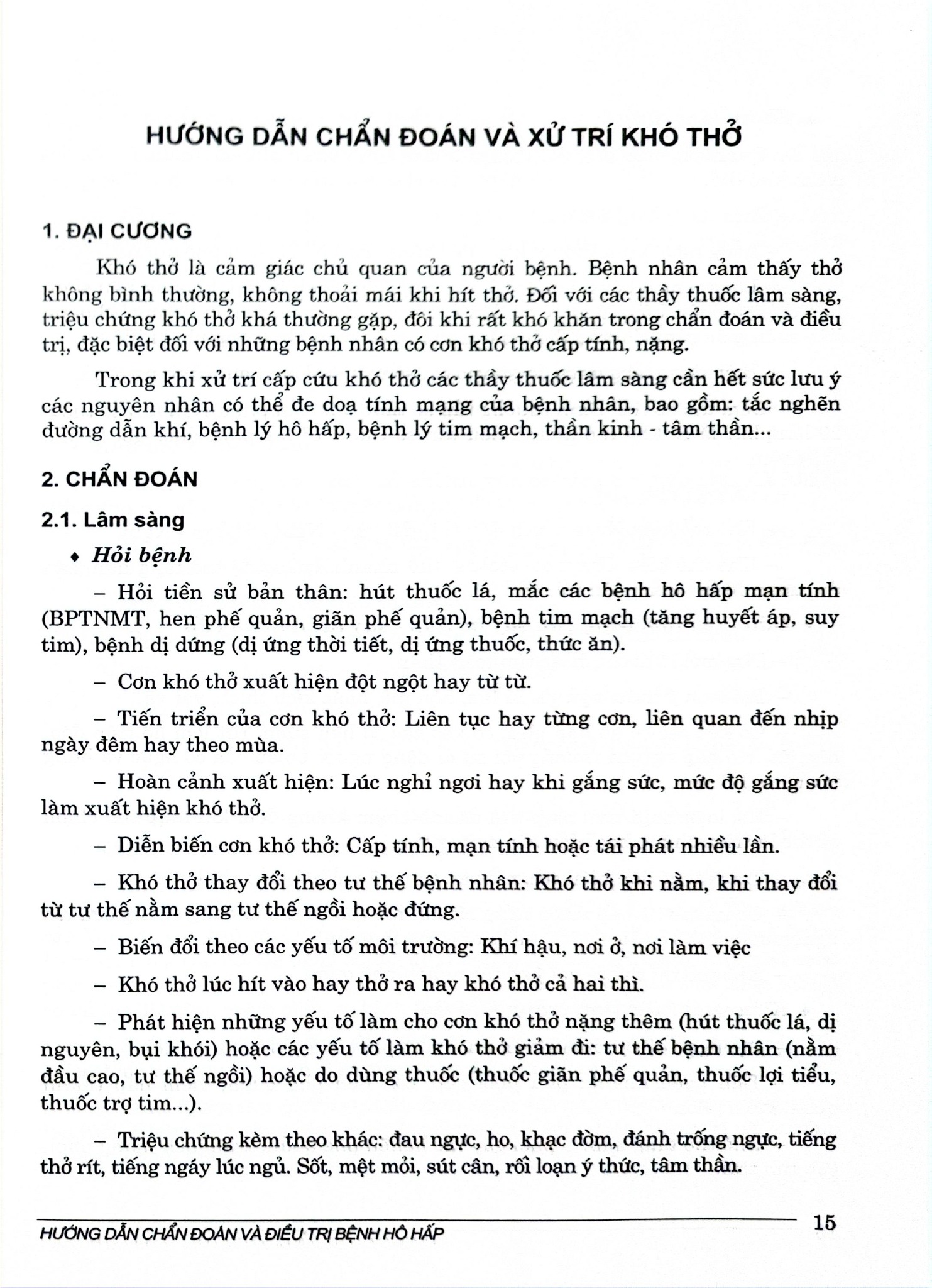 Hướng Dẫn Chẩn Đoán Và Điều Trị Bệnh Hô Hấp - Bộ Y tế