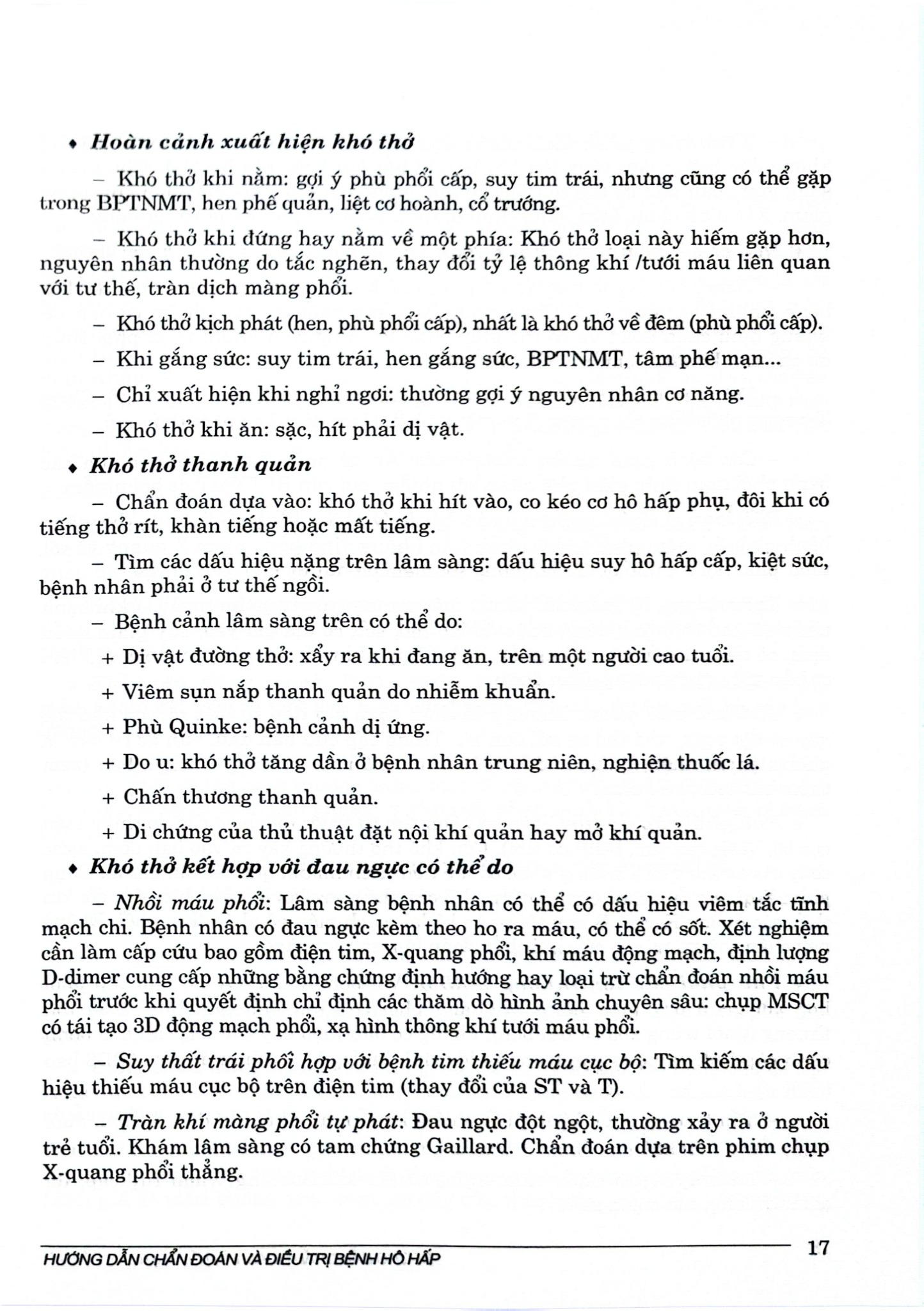 Hướng Dẫn Chẩn Đoán Và Điều Trị Bệnh Hô Hấp - Bộ Y tế