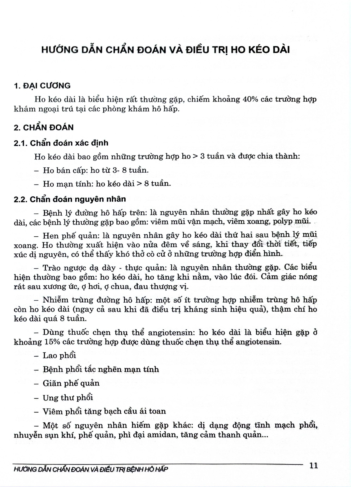 Hướng Dẫn Chẩn Đoán Và Điều Trị Bệnh Hô Hấp - Bộ Y tế