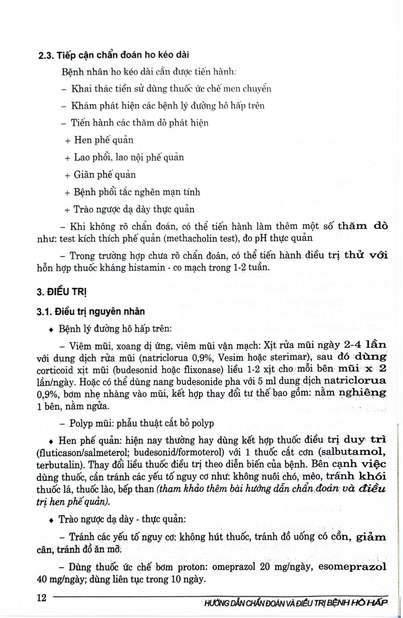 Hướng Dẫn Chẩn Đoán Và Điều Trị Bệnh Hô Hấp - Bộ Y tế