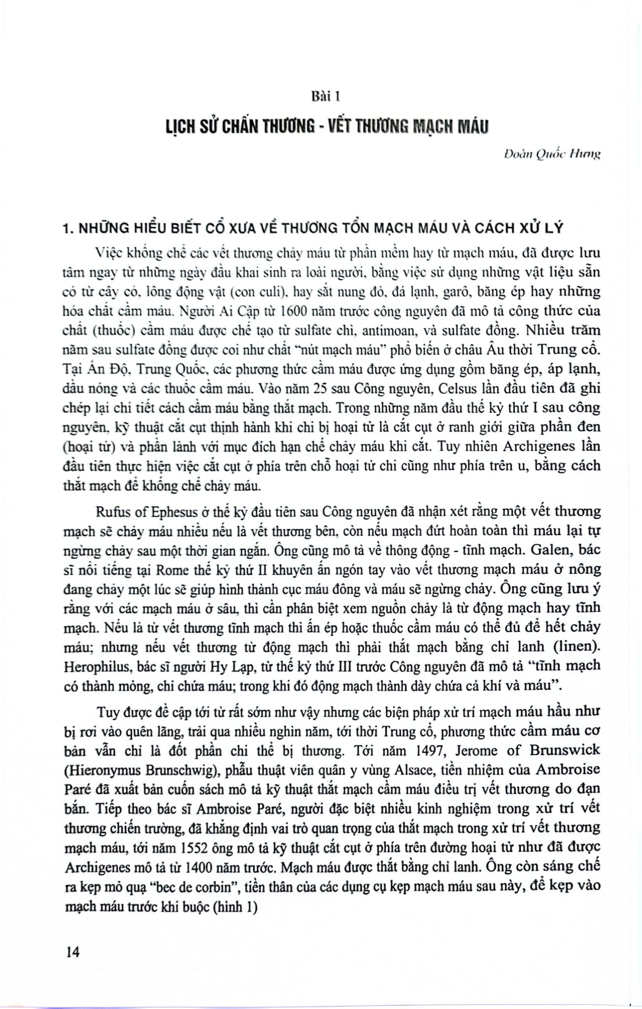 Chấn Thương - Vết Thương - Mạch Máu (Sách Dùng Cho Học Viên Sau Đại Học Và Bác Sĩ Chuyên Khoa) - ĐH Y Hà Nội