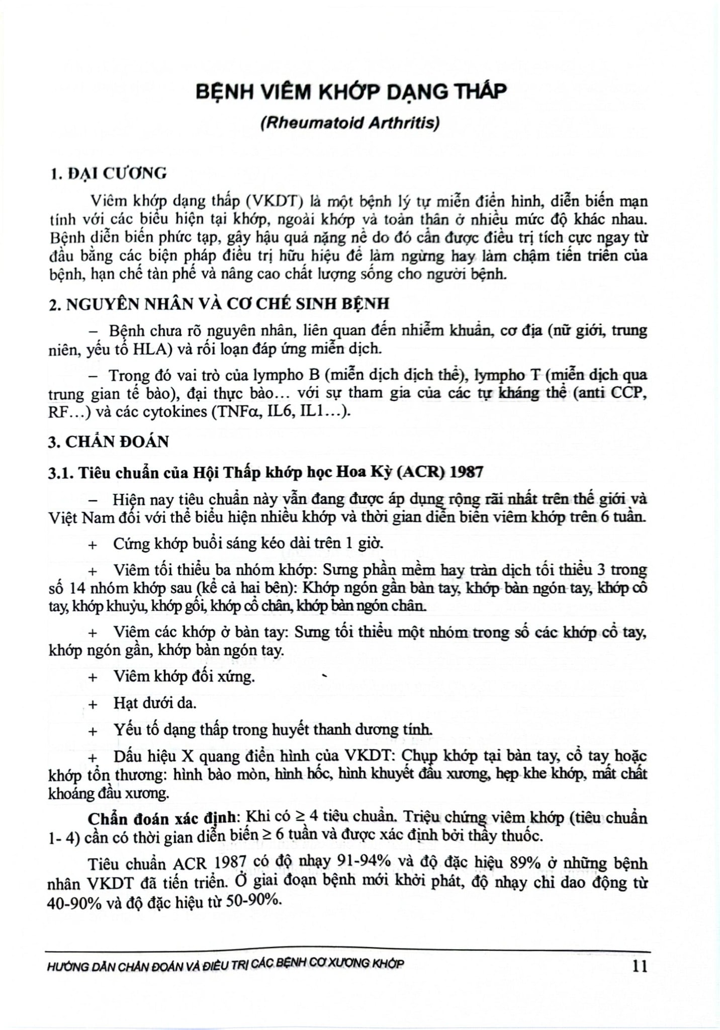 Hướng Dẫn Chẩn Đoán Và Điều Trị Các Bệnh Cơ Xương Khớp - Bộ Y tế