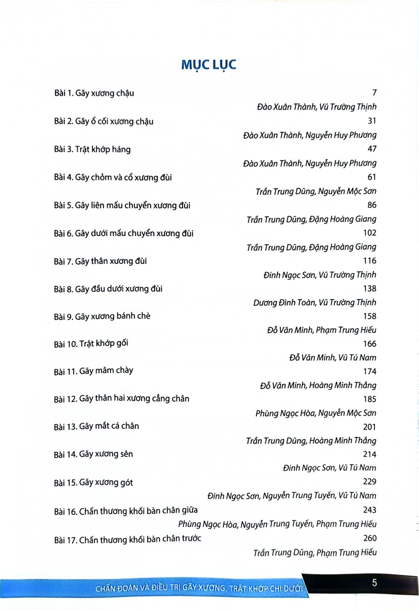 Chẩn Đoán Và Điều Trị Gãy Xương Trật Khớp Chi Dưới (SĐH) - ĐH Y Hà Nội, GS.TS Trần Trung Dũng