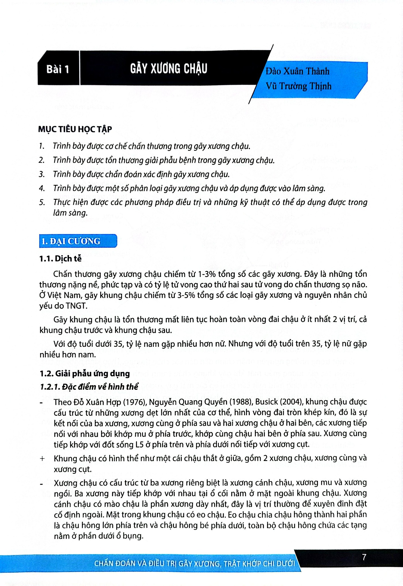 Chẩn Đoán Và Điều Trị Gãy Xương Trật Khớp Chi Dưới (SĐH) - ĐH Y Hà Nội, GS.TS Trần Trung Dũng