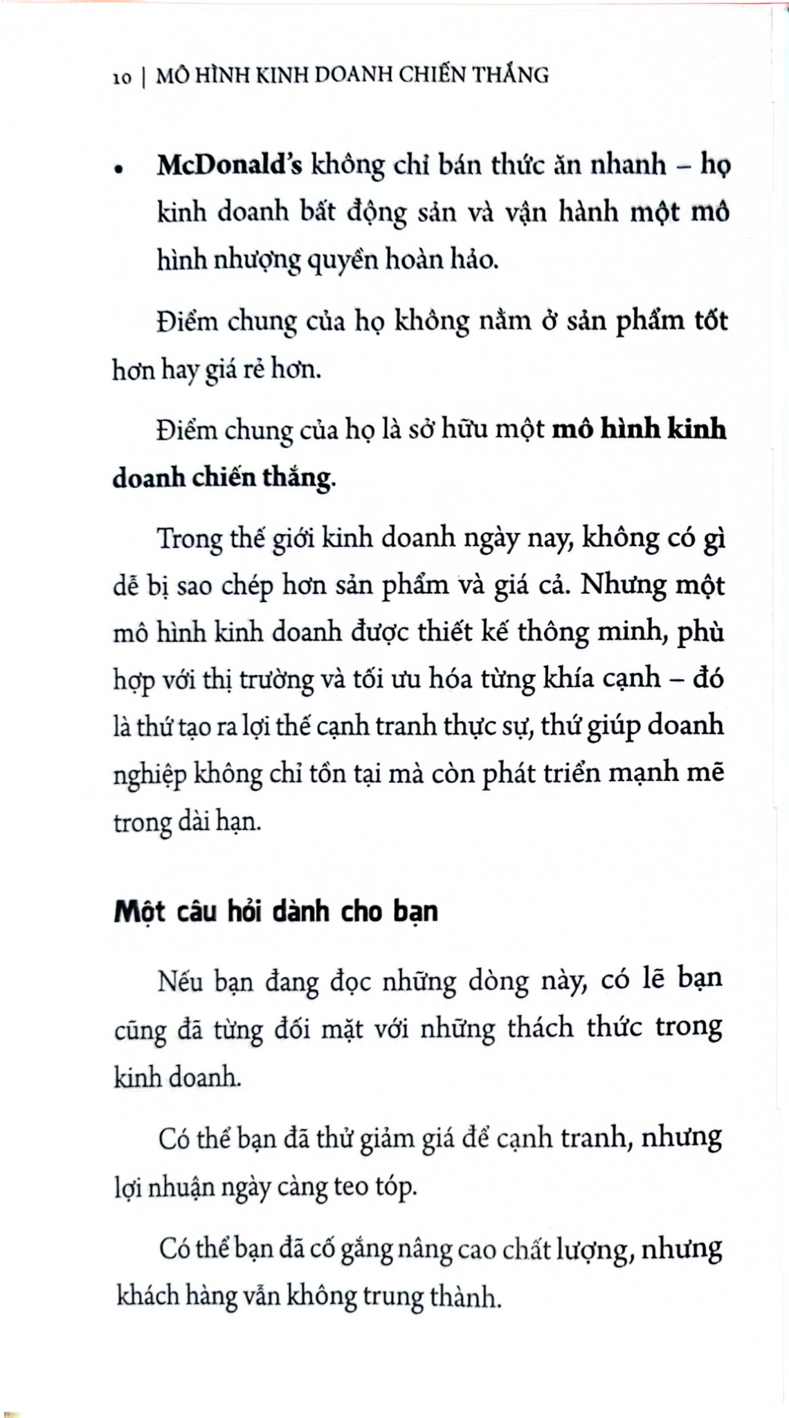 Mô Hình Kinh Doanh Chiến Thắng - Từ Sống Sót Đến Thịnh Vượng - 
Lâm Bình Bảo