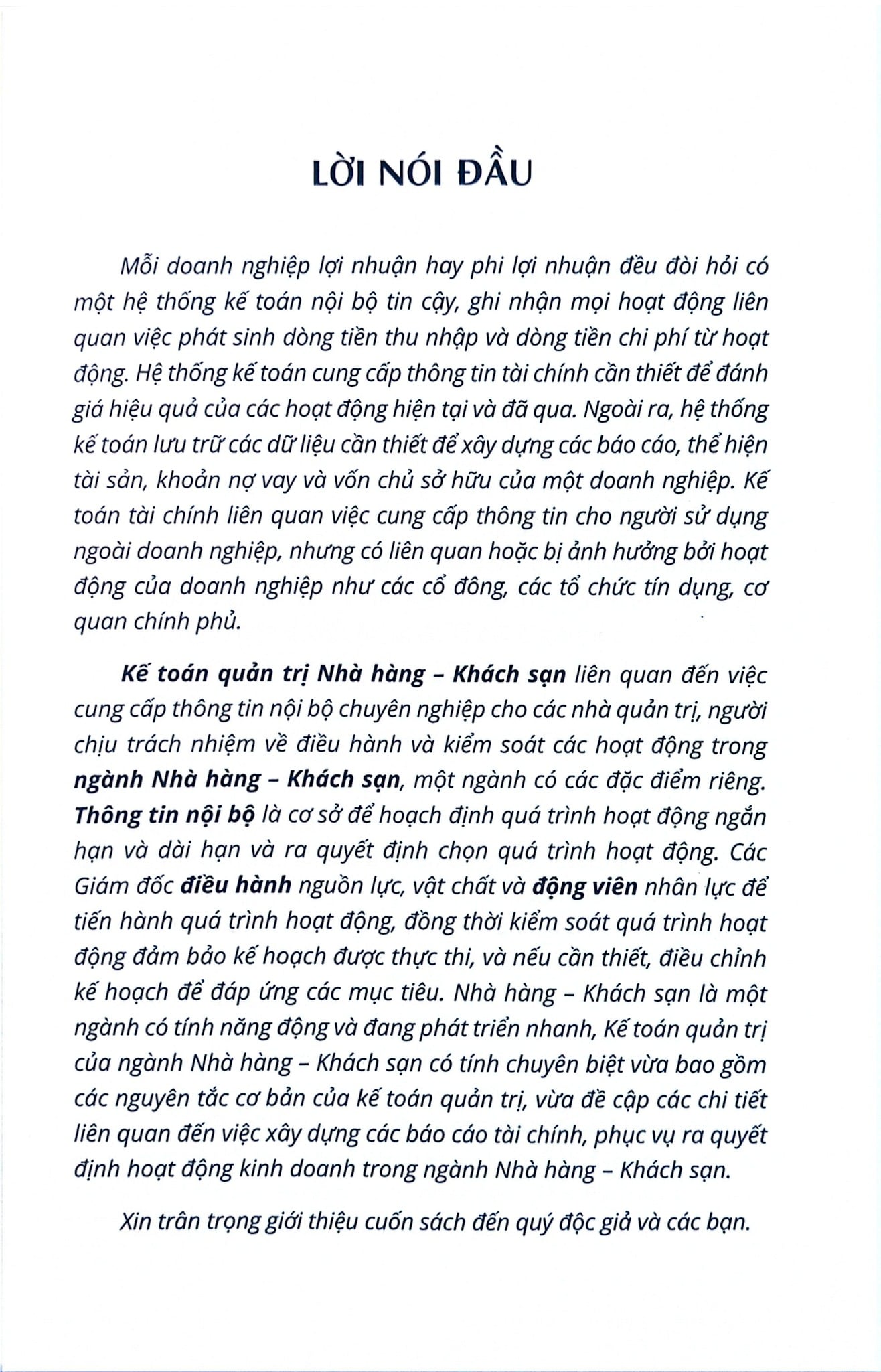 Kế Toán Quản Trị Nhà Hàng Khách Sạn - Nhà sách Kinh Tế