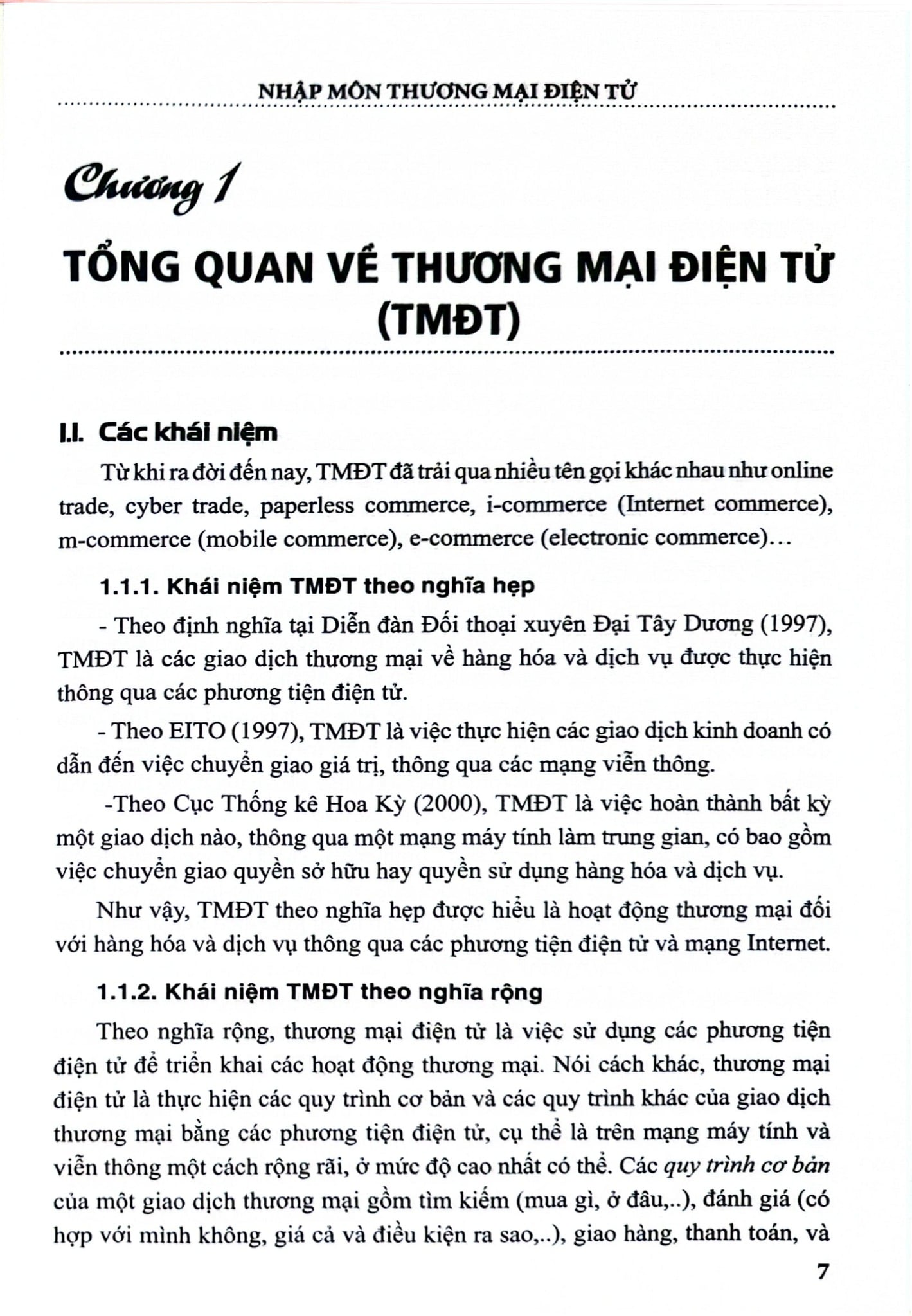 Nhập Môn Thương Mại Điện Tử - TS. Bùi Văn Danh