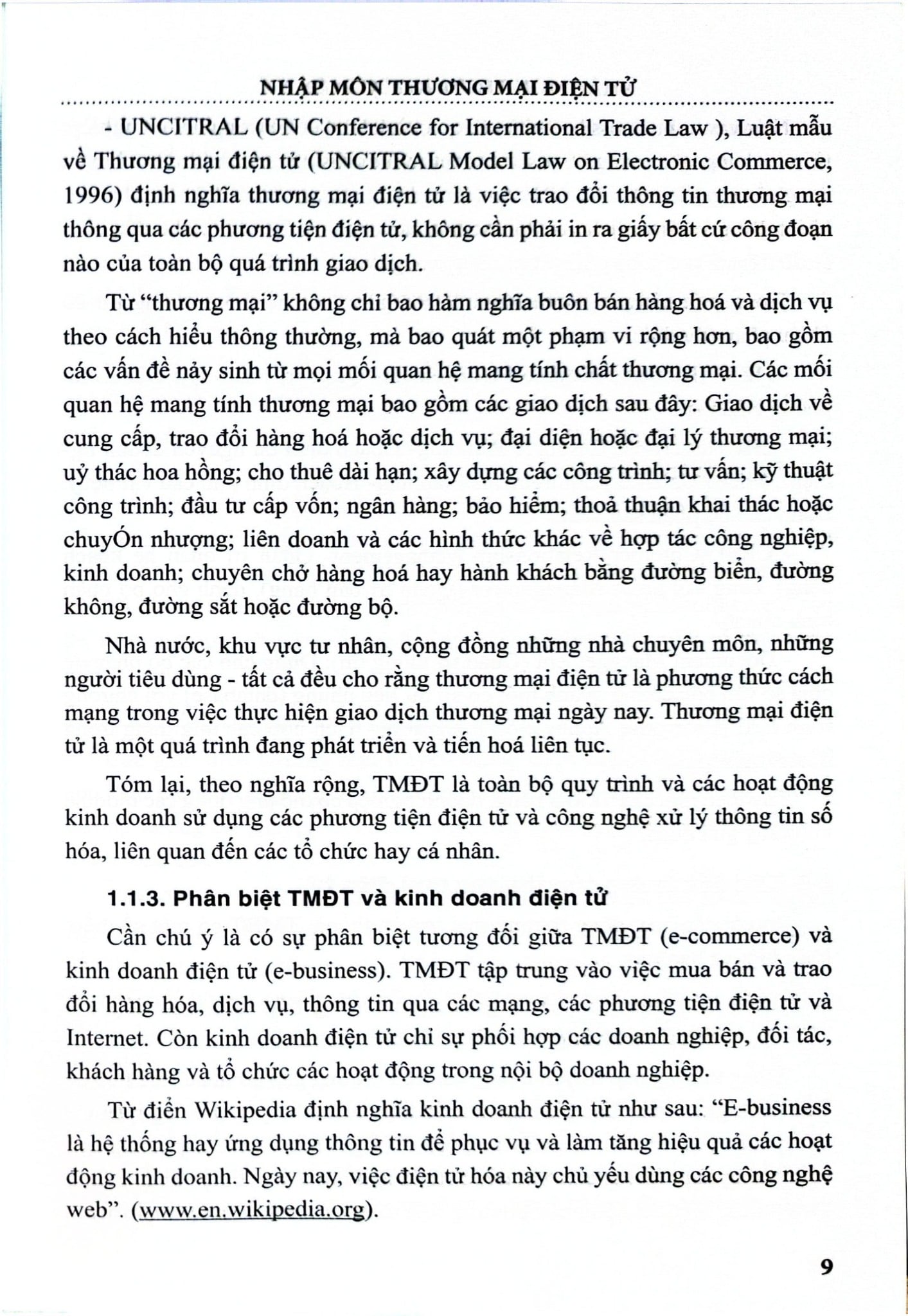 Nhập Môn Thương Mại Điện Tử - TS. Bùi Văn Danh