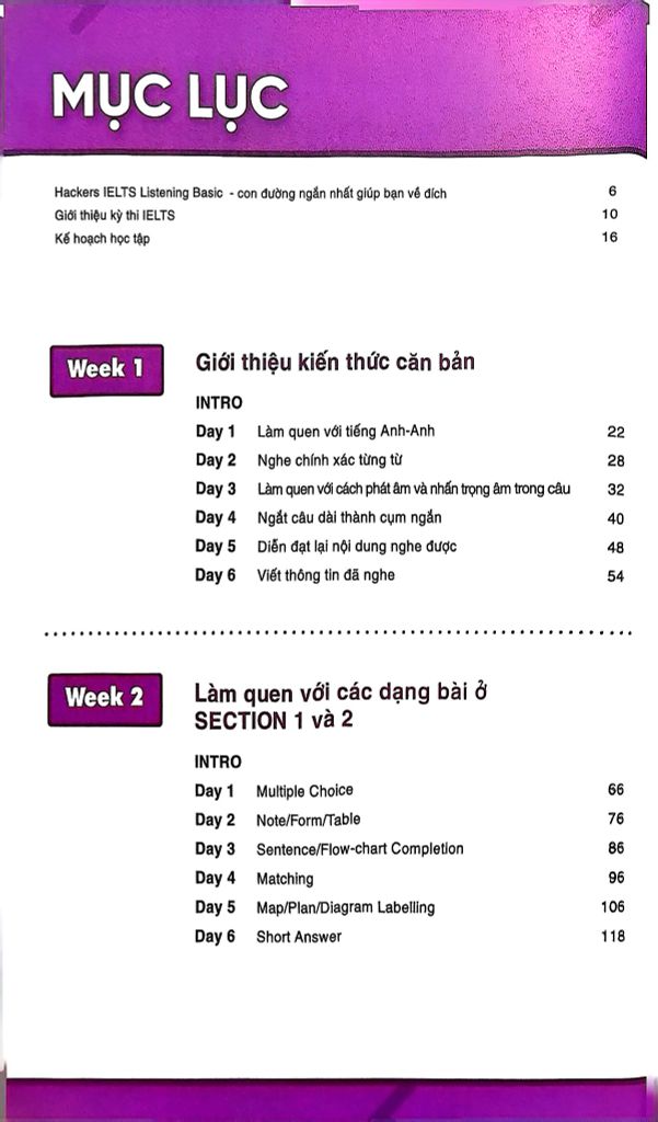  Hackers IELTS Listening Basic - Viện ngôn ngữ Hackers 