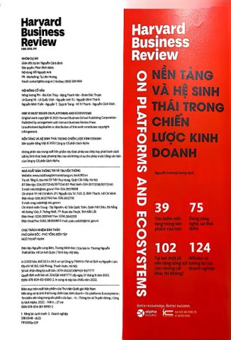  HBR On - Nền Tảng Và Hệ Sinh Thái Trong Chiến Lược Kinh Doanh - Harvard Business Review Press 