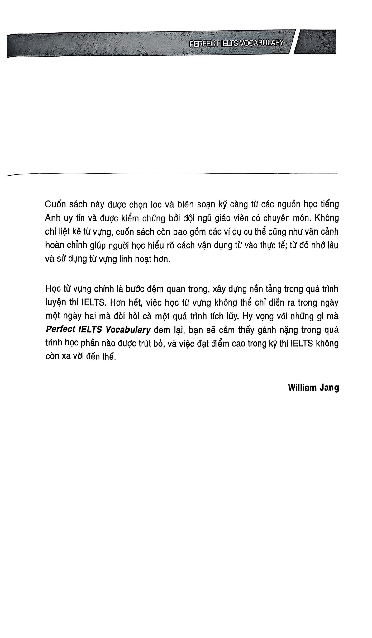Perfect Ielts Vocabulary - William Jang