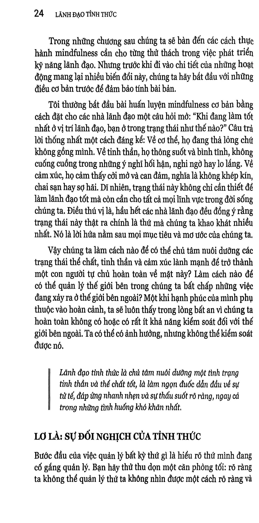 Lãnh Đạo Tỉnh Thức - The Mindful Leader - Michael Bunting