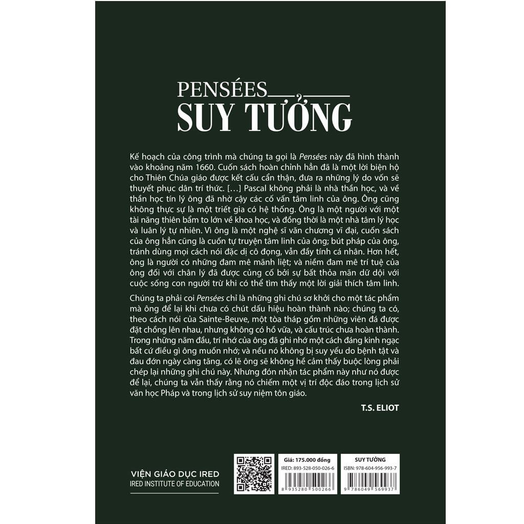 Suy Tưởng - Pensee's - Blaise Pascal