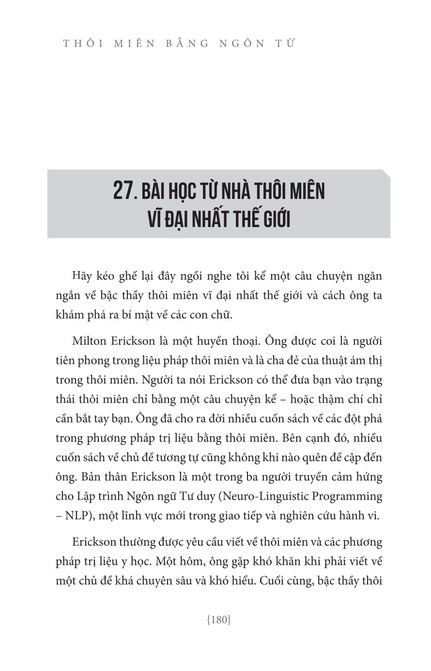 Thôi Miên Bằng Ngôn Từ - Joe Vitale
