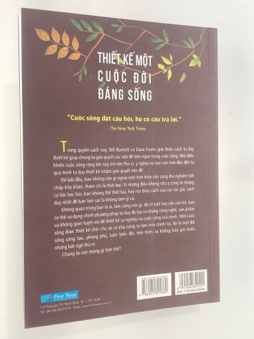  { Trưng Bày } Thiết Kế Một Cuộc Đời Đáng Sống - Bill Burnett, Dave Evans 