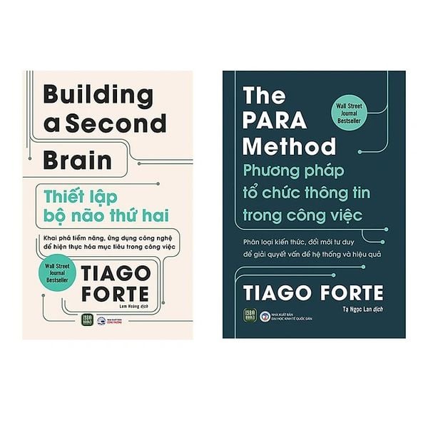  Combo 2 Cuốn Building A Second Brain - Thiết Lập Bộ Não Thứ 2 & The PARA Method - Phương Pháp Tổ Chức Thông Tin Trong Công Việc 