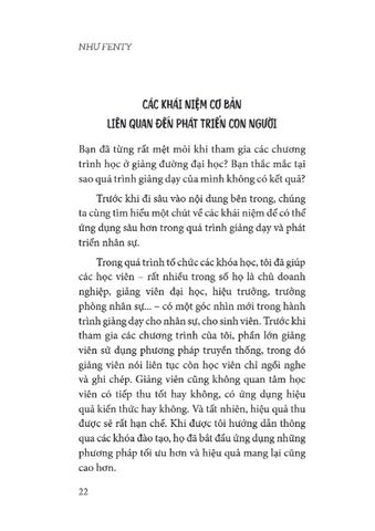  Tinh Hoa Kỹ Năng Đào Tạo Và Truyền Cảm Hứng - Như Fenty 