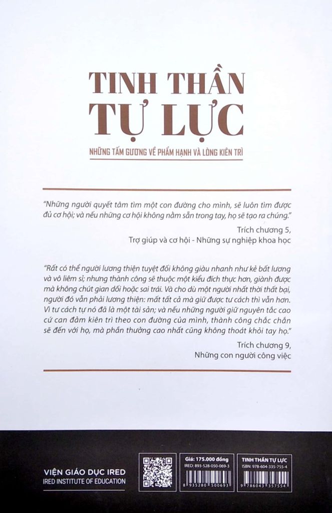 Tinh thần tự lực - Những tấm gương về phẩm hạnh và lòng kiên trì - Samuel Smiles