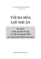 Tối Đa Hóa Lợi Nhuận - Katsuhisa Kinoshita