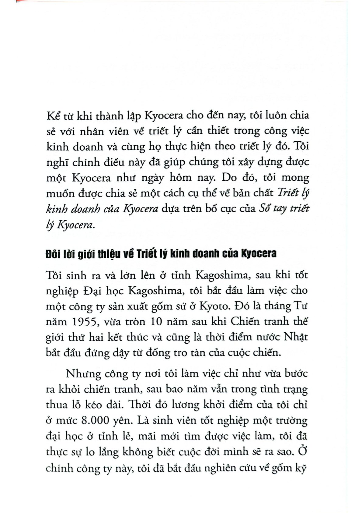 Triết Lý Kinh Doanh Của Kyocera - Inamori Kazuo