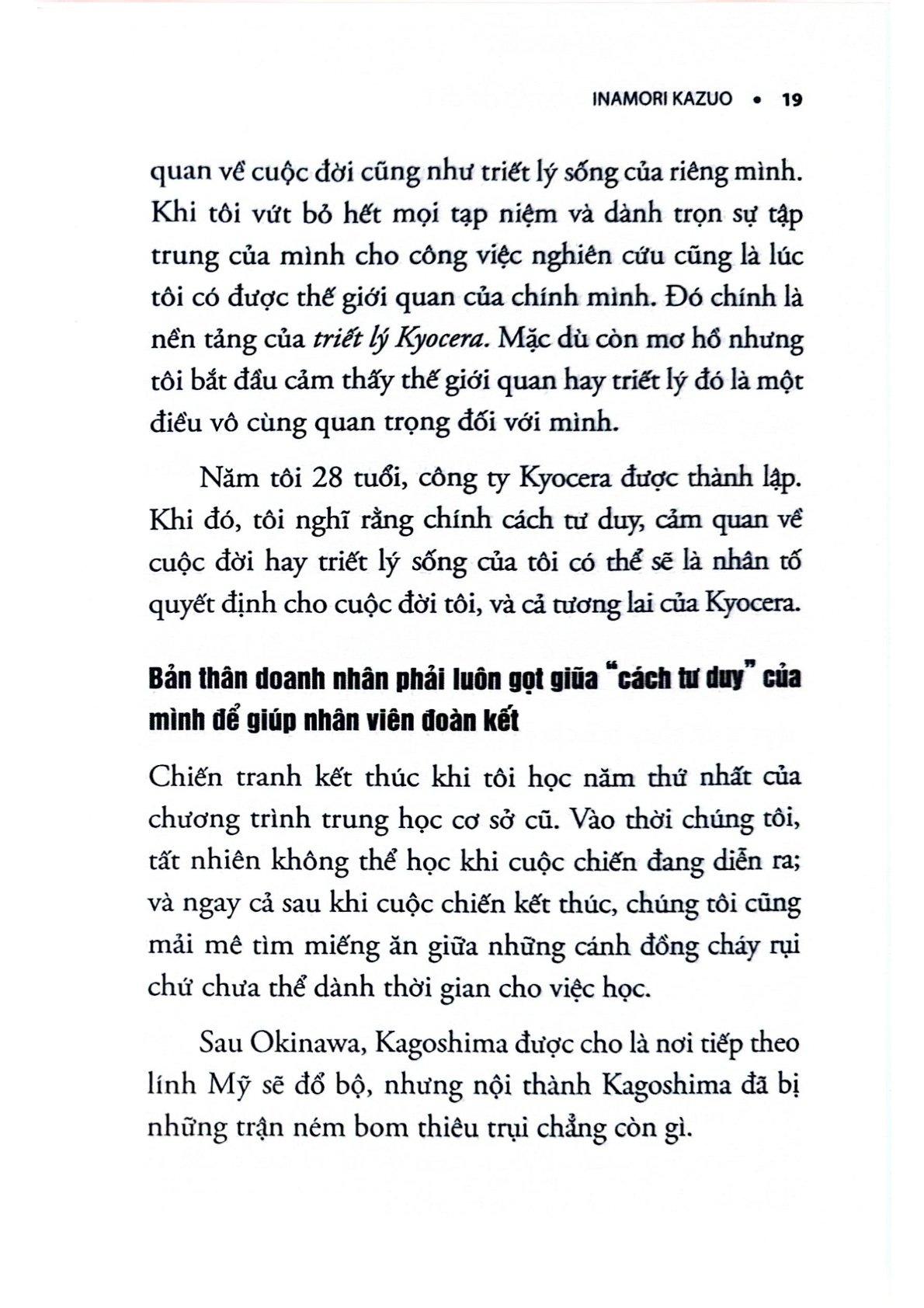 Triết Lý Kinh Doanh Của Kyocera - Inamori Kazuo