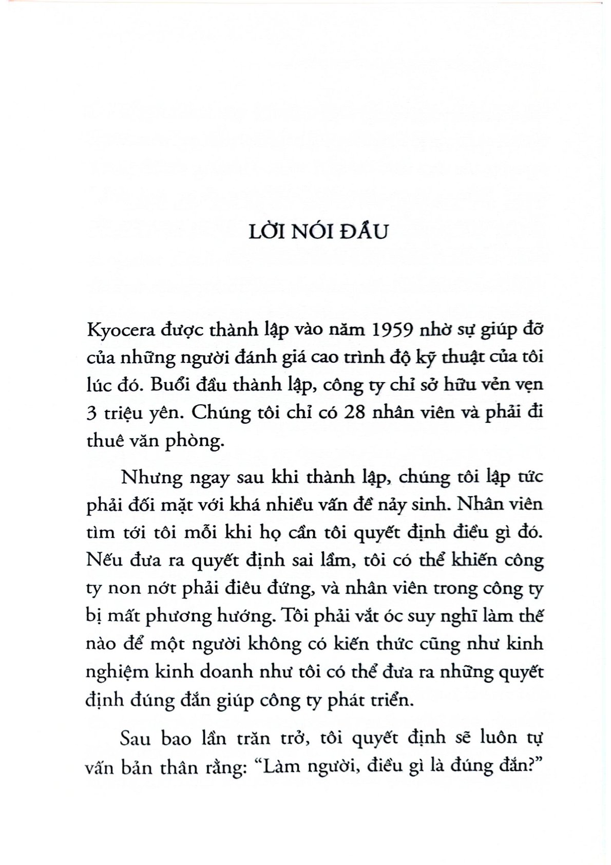 Triết Lý Kinh Doanh Của Kyocera - Inamori Kazuo