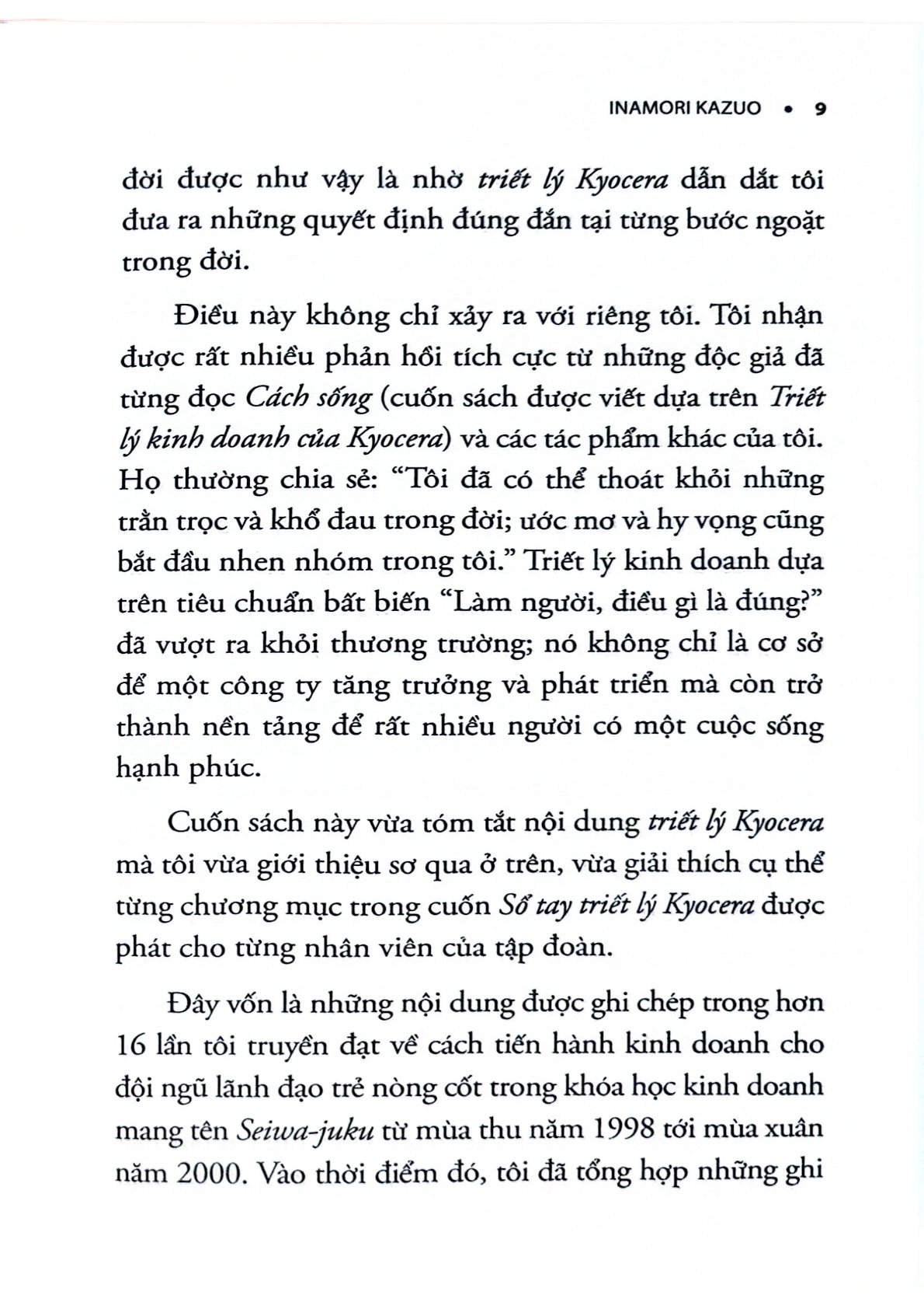 Triết Lý Kinh Doanh Của Kyocera - Inamori Kazuo