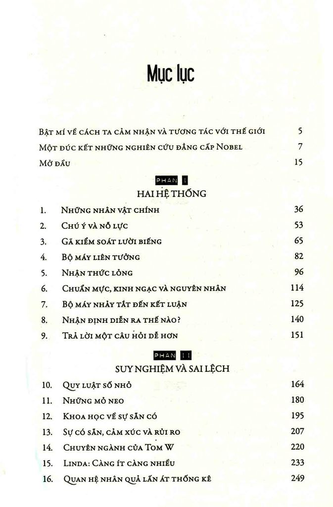 Tư Duy Nhanh Và Chậm -  Thinking Fast And Slow - Daniel Kahneman 