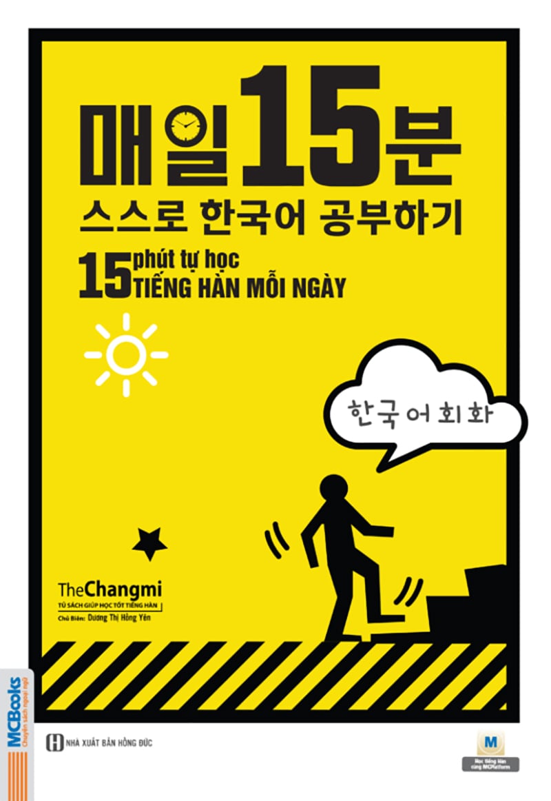 15 phút tự học tiếng Hàn mỗi ngày ( giá 129k)