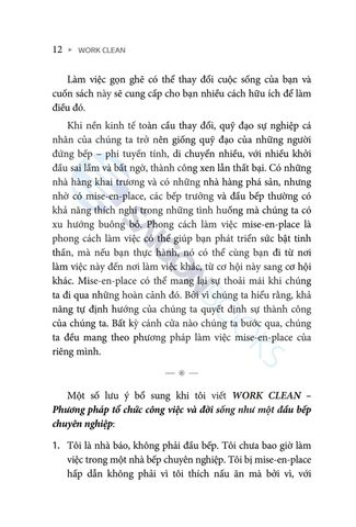  Work Clean - Phương Pháp Tổ Chức Công Việc Và Đời Sống Như Một Đầu Bếp Chuyên Nghiệp - Dan Charnas 