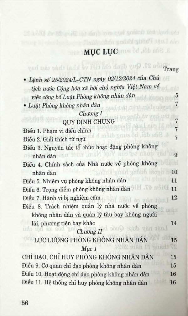 Luật Phòng Không Nhân Dân Năm 2024 - Quốc hội