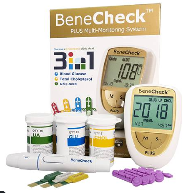 Máy đo đường huyết, mỡ máu, gút BeneCheck