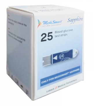 Que thử đường huyết máy đo Sapphire Plus (25 que)