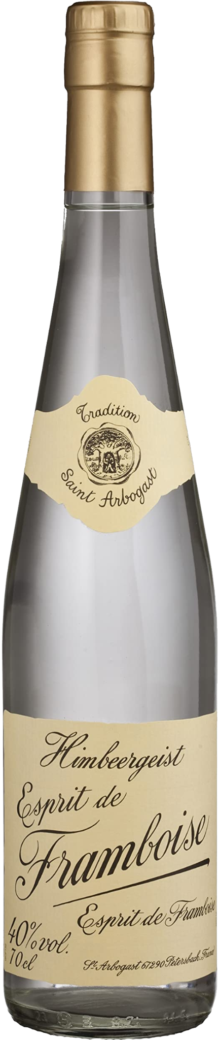 Saint Arbogast, Eau de Vie Himbeergeist Esprit de Framboise, 70Cl