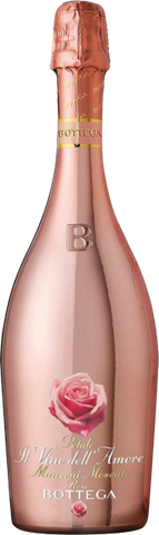 Bottega, Vino dell'Amore, Petalo Manzoni Moscato Spumante Rosato (Sweet)