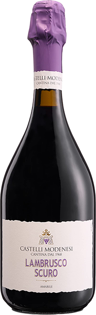 Rượu vang Ý Castelli Modenesi Lambrusco Scuro Emilia IGT Amabile 8%