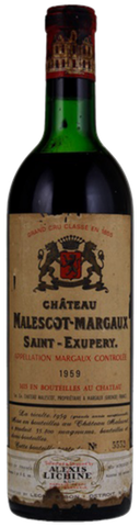 Chateau Malescot St Exupery, Margaux 3rd Grand Cru Classe 1959