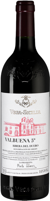 Vega Sicilia, Tinto Valbuena 5°, Ribera del Duero DO 2019