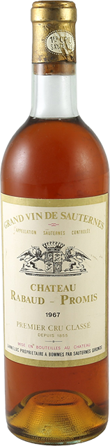 Chateau Rabaud Promis, Sauternes 1st Grand Cru Classe 1967
