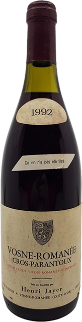 Domaine Henri Jayer, Vosne Romanee 1er Cru, Cros Parantoux