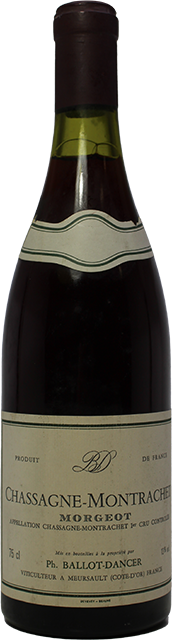 Domaine Ballot Dancer Chassagne Montrachet 1er Cru Morgeot 1987